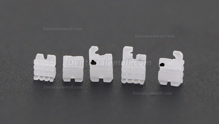 20Pcs/5Pack Dental Orthodontic Ceramic Bracket Braces MBT 022 345 Hooks